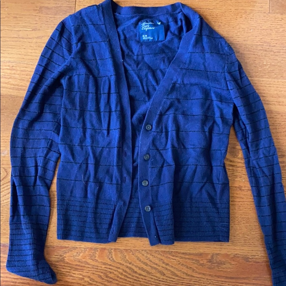 American Eagle navy cardigan